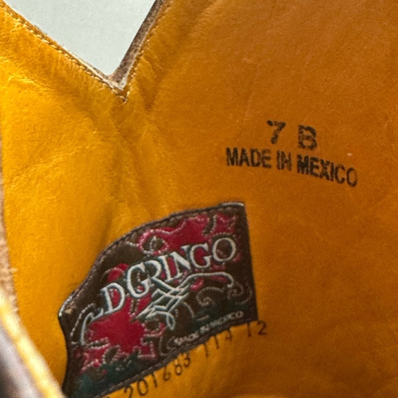 Old Gringo Brown Ankle Boots, sz 7, pre-owned, gently used. - Picture 15 of 16